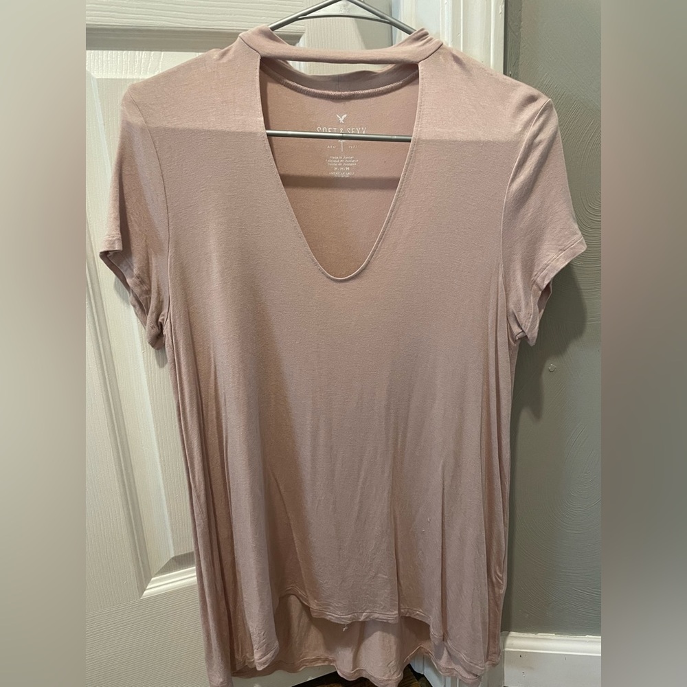 Short sleeve tee with choker